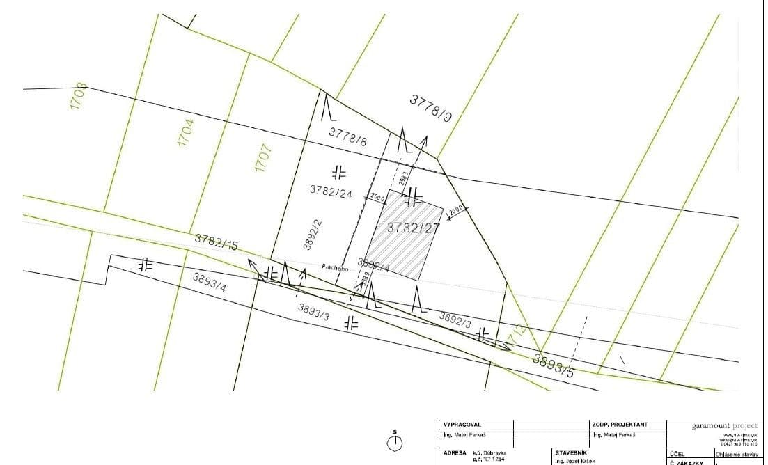plot for sale, 218 m², Plachého, Dúbravka, Bratislavský Region plot for sale, 218 m², Plachého, Dúbravka, Bratislavský Region