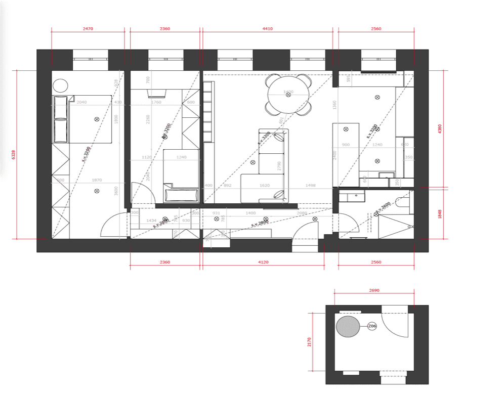 2 bedroom with open-plan kitchen flat for sale, 89 m², Šantova, Olomouc, Olomoucký Region 2 bedroom with open-plan kitchen flat for sale, 89 m², Šantova, Olomouc, Olomoucký Region