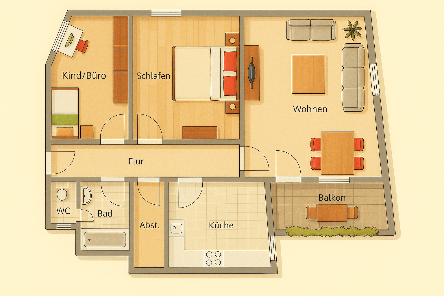 3 bedroom flat for sale, 88 m², Schweinfurt, Bavaria 3 bedroom flat for sale, 88 m², Schweinfurt, Bavaria