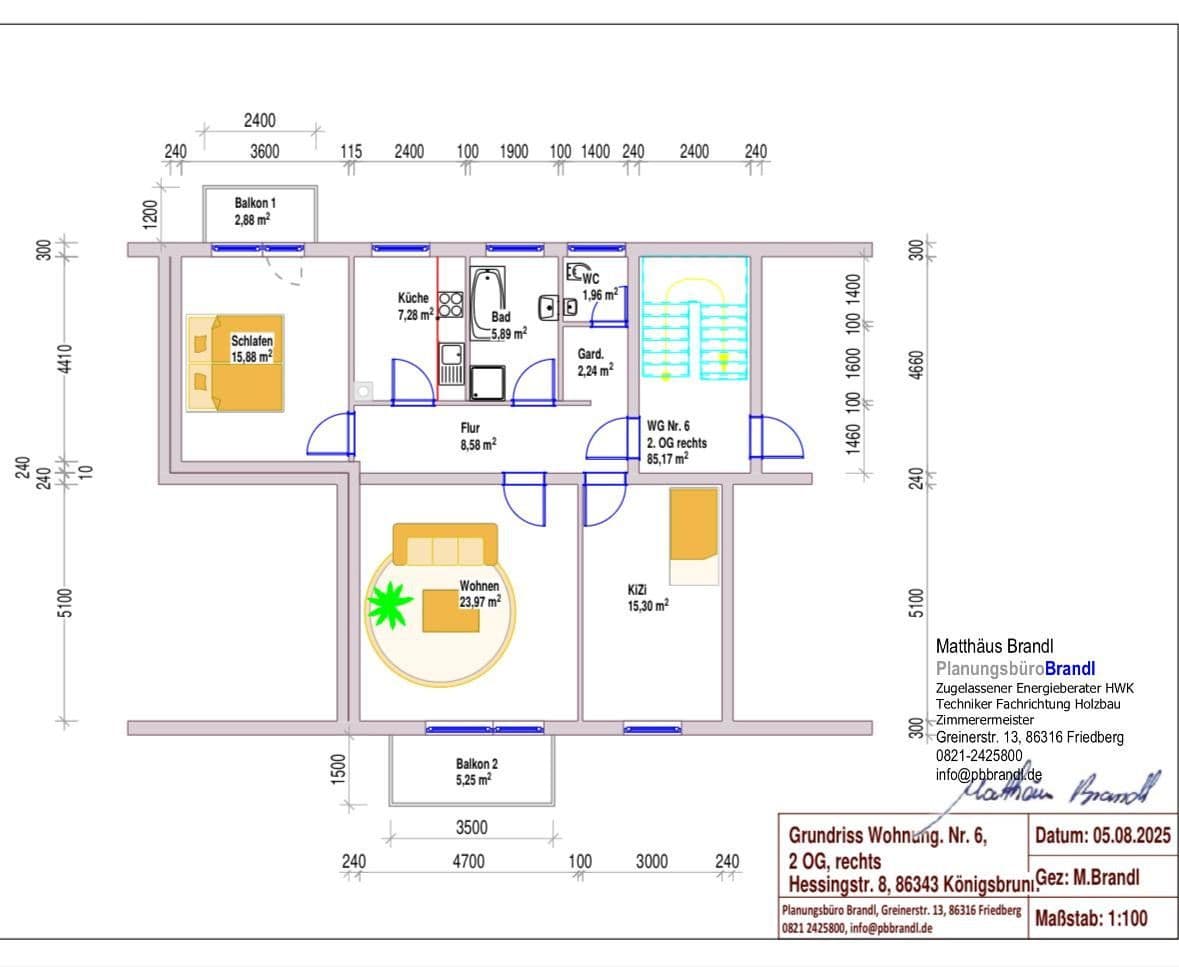 3 bedroom flat for sale, 86 m², Hessingstraße 8, Königsbrunn, Bavaria 3 bedroom flat for sale, 86 m², Hessingstraße 8, Königsbrunn, Bavaria