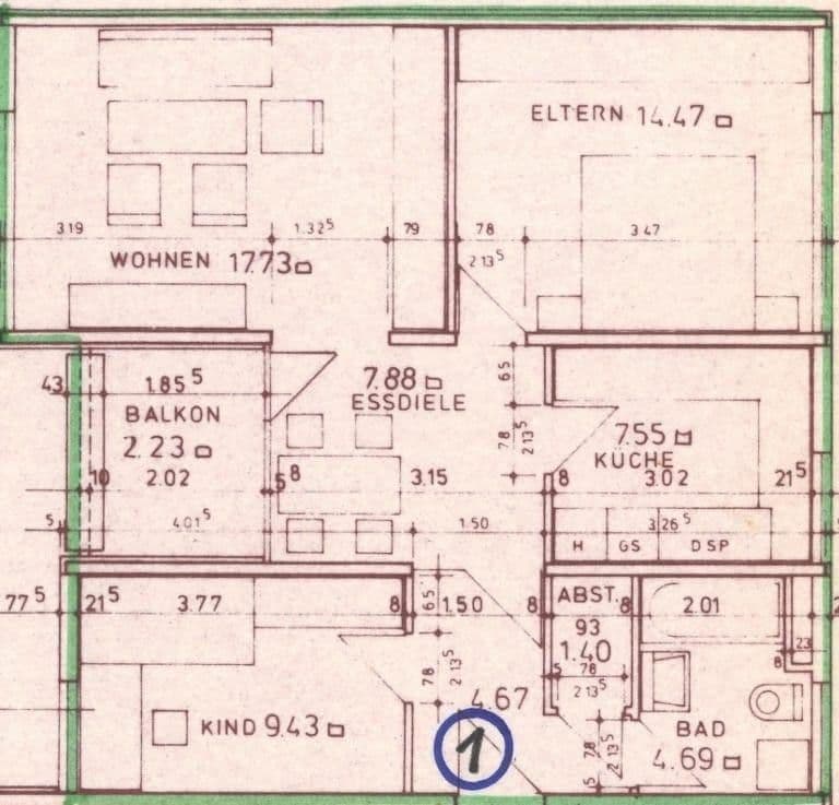 3 bedroom flat to rent, 70 m², Georg Ledebour Str. 18, Nürnberg, Bavaria 3 bedroom flat to rent, 70 m², Georg Ledebour Str. 18, Nürnberg, Bavaria