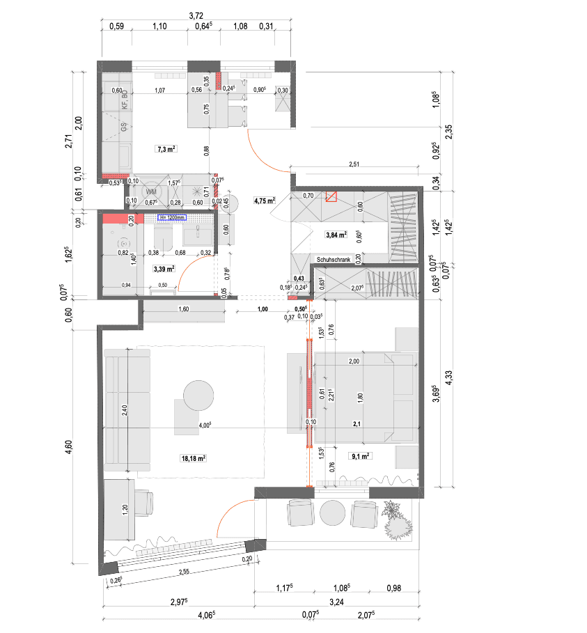 2 bedroom flat to rent, 50 m², Gotha-Allee 36, Berlin, Berlin 2 bedroom flat to rent, 50 m², Gotha-Allee 36, Berlin, Berlin