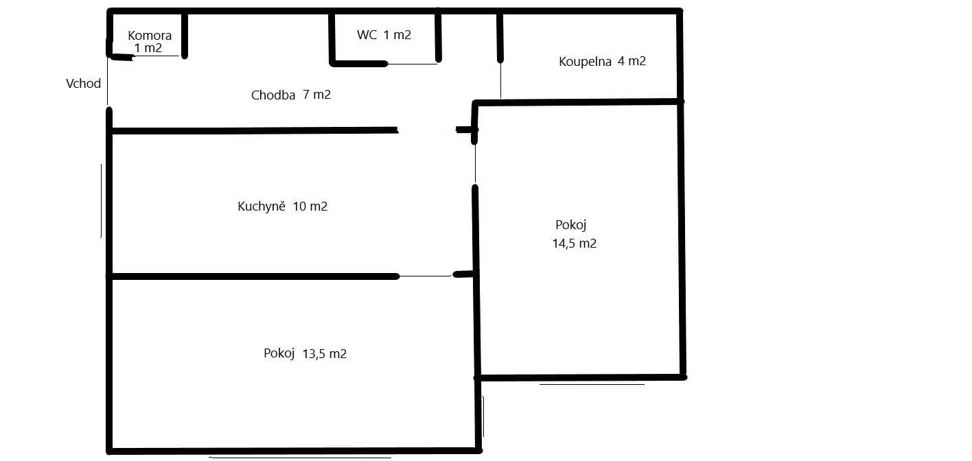 2 bedroom flat to rent, 51 m², Hornokrčská, Prague, Prague 2 bedroom flat to rent, 51 m², Hornokrčská, Prague, Prague