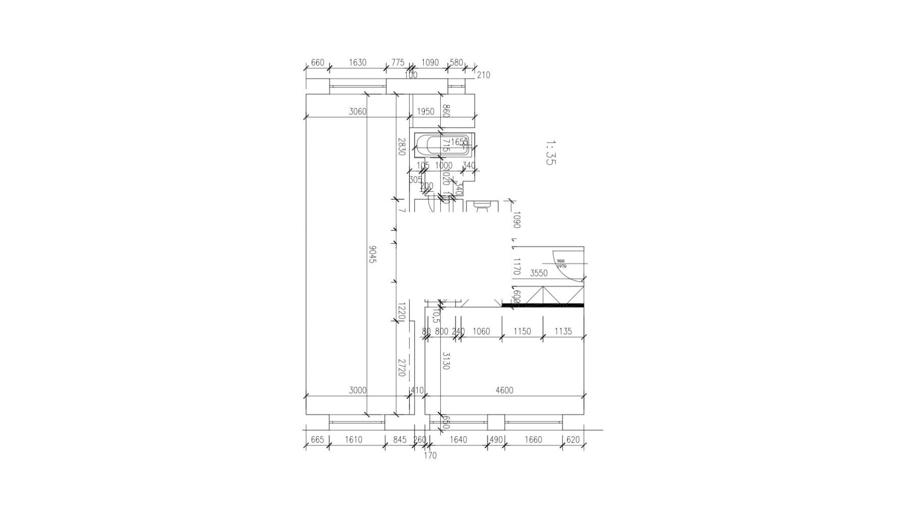 1 bedroom with open-plan kitchen flat to rent, 56 m², Horňátecká, Prague, Prague 1 bedroom with open-plan kitchen flat to rent, 56 m², Horňátecká, Prague, Prague