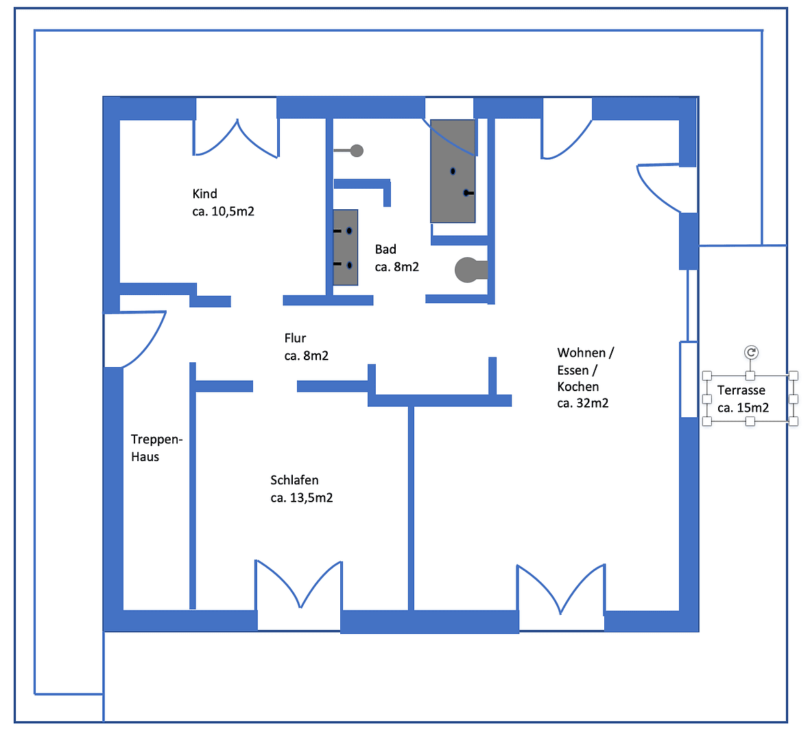 3 bedroom flat to rent, 86 m², Neusatzer Straße 5, München, Bavaria 3 bedroom flat to rent, 86 m², Neusatzer Straße 5, München, Bavaria