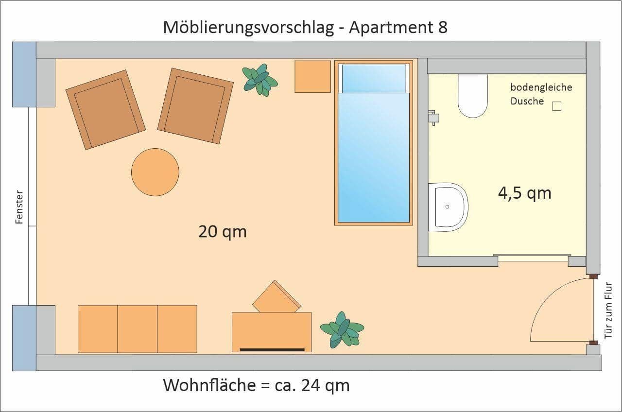 1 bedroom flat to rent, 24 m², Zur Rieselwiese 7b, Demen, Mecklenburg-Vorpommern 1 bedroom flat to rent, 24 m², Zur Rieselwiese 7b, Demen, Mecklenburg-Vorpommern