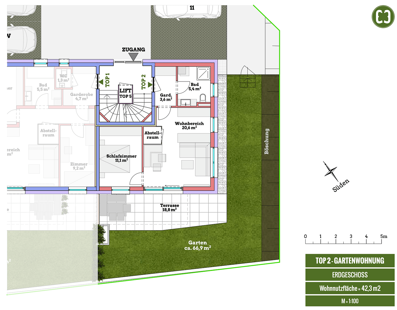 2 bedroom flat for sale, 43 m², Schusterweg, Hallwang, Salzburg 2 bedroom flat for sale, 43 m², Schusterweg, Hallwang, Salzburg