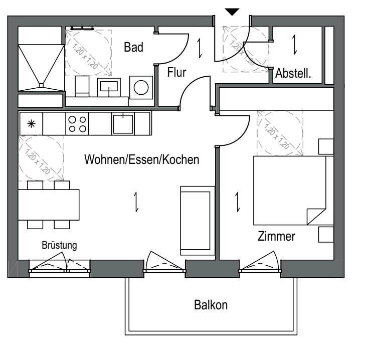 2 bedroom flat to rent, 52 m², Parkstr 15, Berlin, Berlin 2 bedroom flat to rent, 52 m², Parkstr 15, Berlin, Berlin