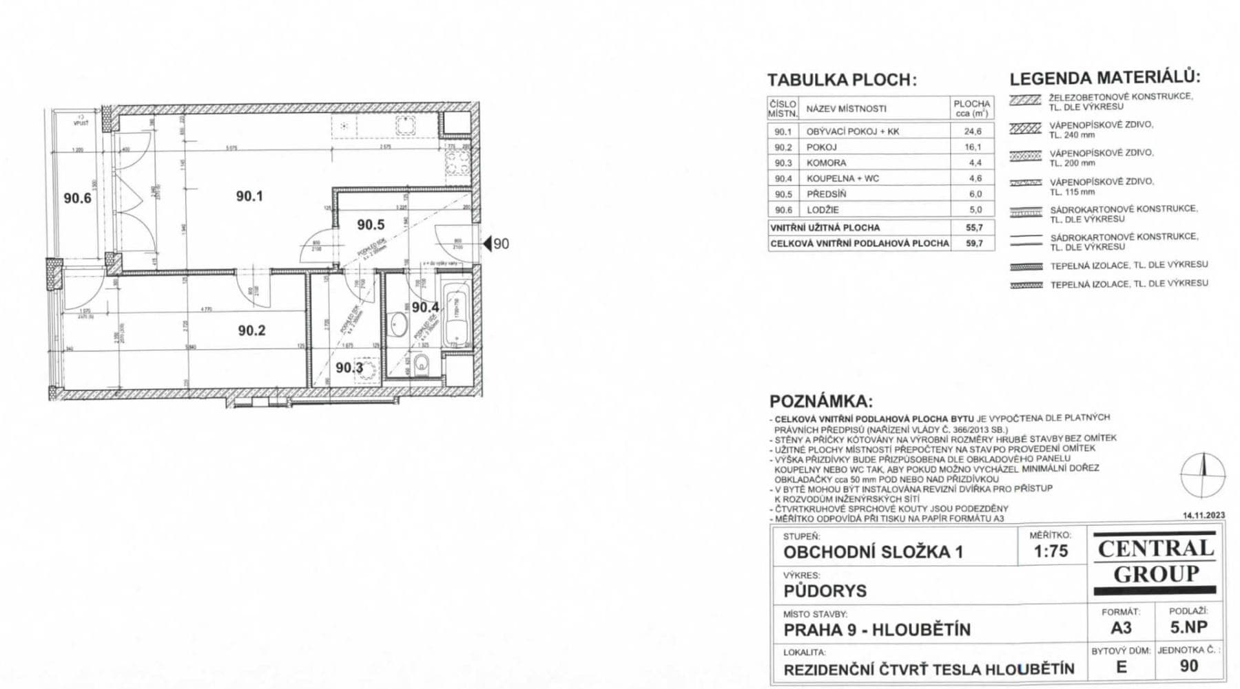 1 bedroom with open-plan kitchen flat for sale, 59 m², Poděbradská, Prague, Prague 1 bedroom with open-plan kitchen flat for sale, 59 m², Poděbradská, Prague, Prague