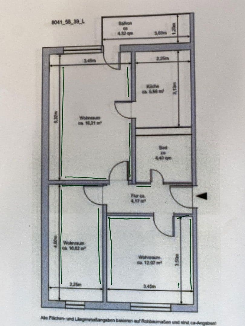2 bedroom flat to rent, 45 m², Ernst-Thälmann-Ring 59, Greifswald, Mecklenburg-Vorpommern 2 bedroom flat to rent, 45 m², Ernst-Thälmann-Ring 59, Greifswald, Mecklenburg-Vorpommern