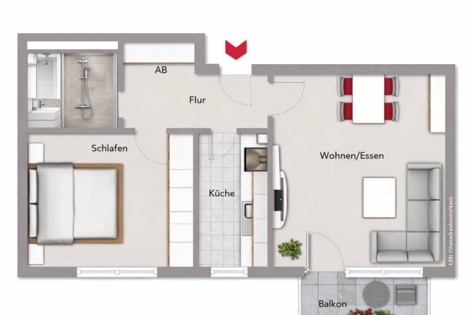 2 bedroom flat for sale, 53 m², Frankfurt, Hesse 2 bedroom flat for sale, 53 m², Frankfurt, Hesse