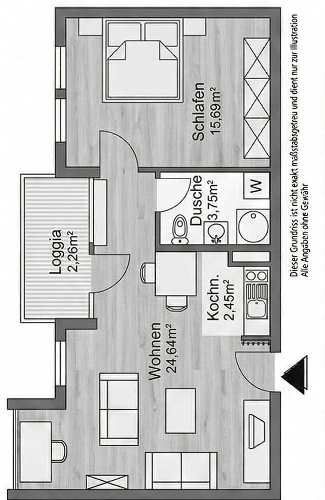 2 bedroom flat for sale, 49 m², Woerishofferstraße 12, Karlsruhe, Baden-Württemberg 2 bedroom flat for sale, 49 m², Woerishofferstraße 12, Karlsruhe, Baden-Württemberg