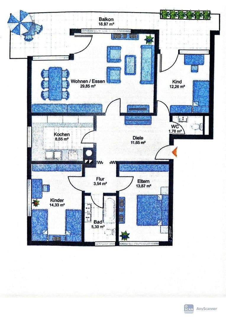 4 bedroom flat for sale, 110 m², Freising, Bavaria 4 bedroom flat for sale, 110 m², Freising, Bavaria