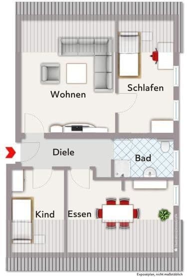 3 bedroom flat to rent, 71 m², Bretzenheim, Rhineland-Palatinate 3 bedroom flat to rent, 71 m², Bretzenheim, Rhineland-Palatinate