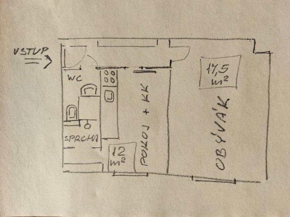 1 bedroom flat to rent, 43 m², Lužická, Brno, Jihomoravský Region 1 bedroom flat to rent, 43 m², Lužická, Brno, Jihomoravský Region