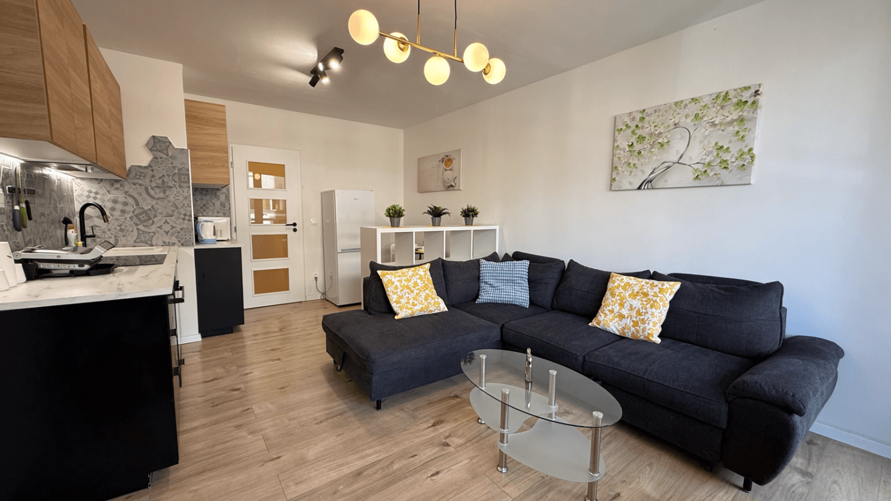 1 bedroom with open-plan kitchen flat to rent, 54 m², Podvinný mlýn, Prague, Prague 1 bedroom with open-plan kitchen flat to rent, 54 m², Podvinný mlýn, Prague, Prague