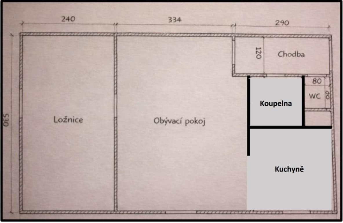 1 bedroom with open-plan kitchen flat to rent, 44 m², Dětská, Prague, Prague 1 bedroom with open-plan kitchen flat to rent, 44 m², Dětská, Prague, Prague