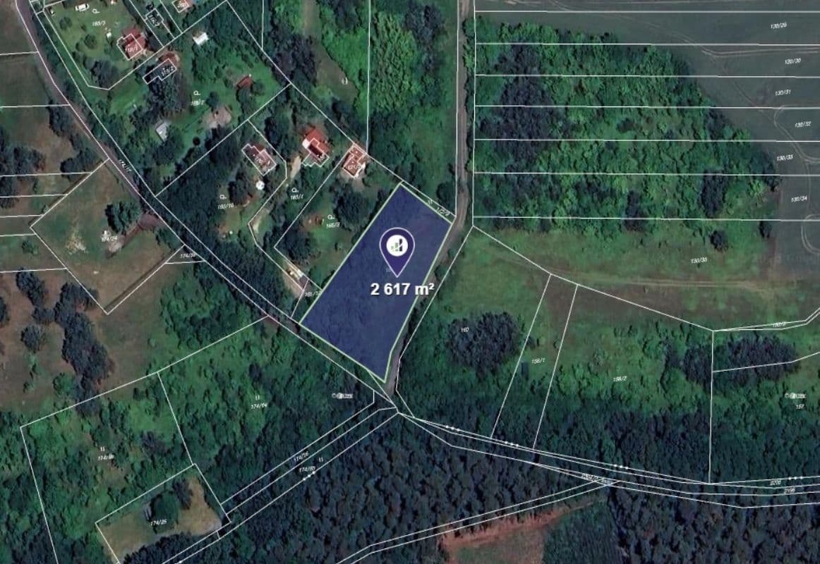 plot for sale, 2,617 m², Písty, Středočeský Region plot for sale, 2,617 m², Písty, Středočeský Region