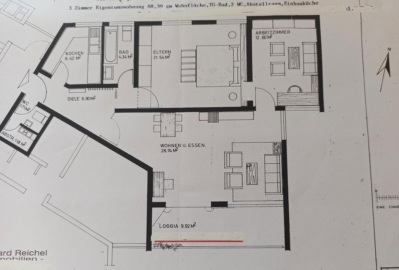 3 bedroom flat to rent, 89 m², Bad Homburg vor der Höhe, Hesse 3 bedroom flat to rent, 89 m², Bad Homburg vor der Höhe, Hesse
