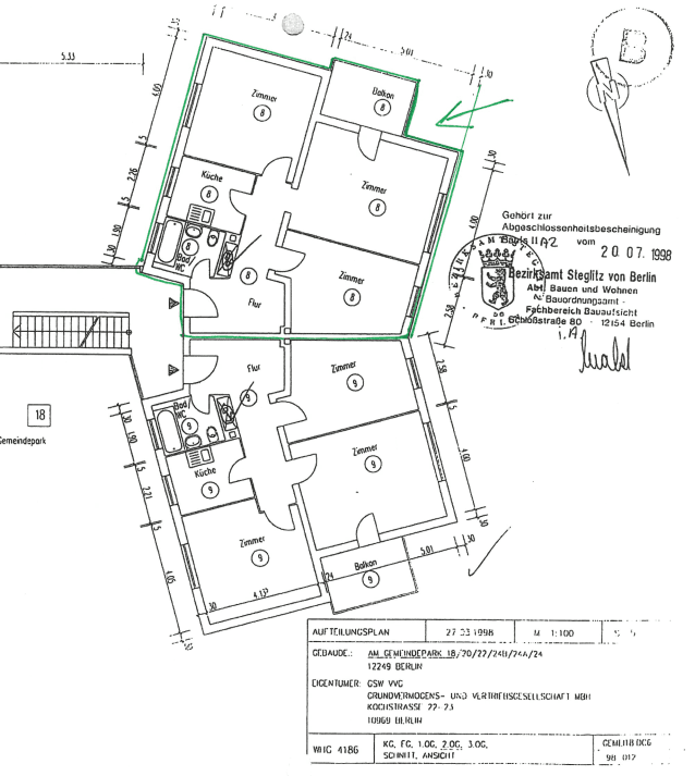 3 bedroom flat for sale, 76 m², Am Gemeindepark 18, Berlin, Berlin 3 bedroom flat for sale, 76 m², Am Gemeindepark 18, Berlin, Berlin