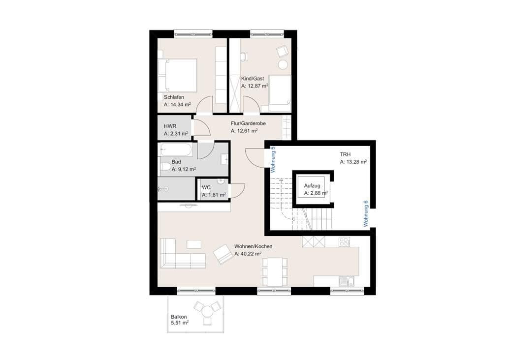 3 bedroom flat to rent, 95 m², Egbersstr. 2 a, Wallenhorst, Lower Saxony 3 bedroom flat to rent, 95 m², Egbersstr. 2 a, Wallenhorst, Lower Saxony