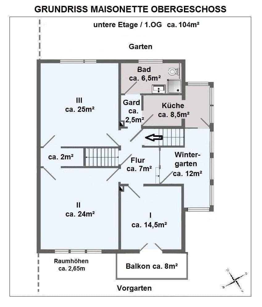 6 bedroom flat to rent, 156 m², Hildesheim, Lower Saxony 6 bedroom flat to rent, 156 m², Hildesheim, Lower Saxony
