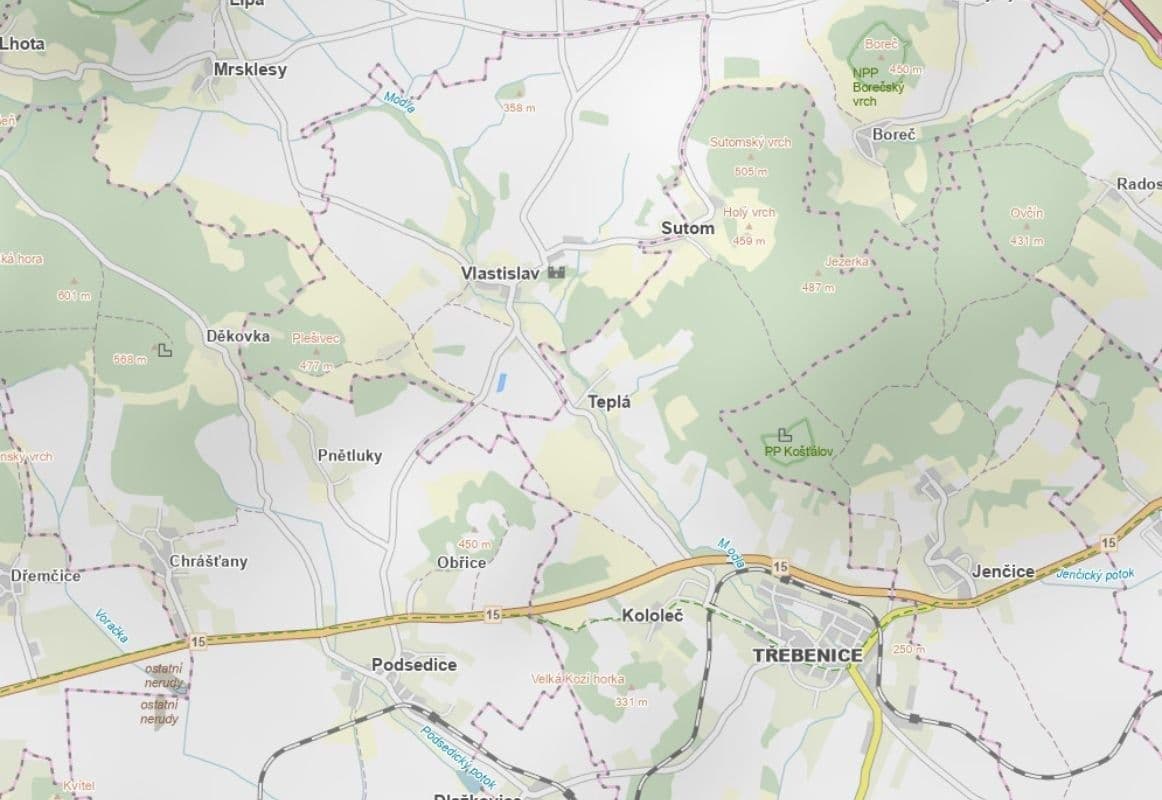 plot for sale, 4,031 m², Vlastislav, Ústecký Region plot for sale, 4,031 m², Vlastislav, Ústecký Region