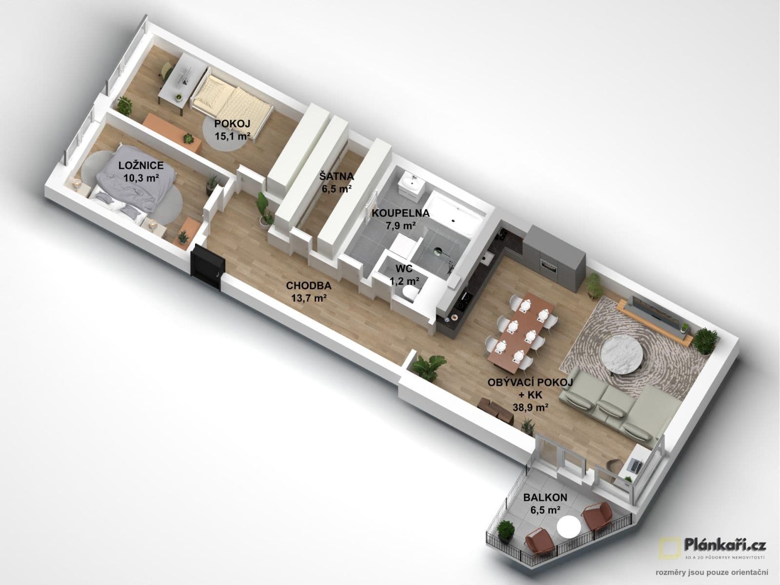 2 bedroom with open-plan kitchen flat for sale, 100 m², Jeřabinová, Prague, Prague 2 bedroom with open-plan kitchen flat for sale, 100 m², Jeřabinová, Prague, Prague