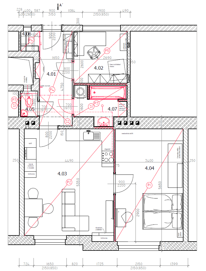 1 bedroom with open-plan kitchen flat to rent, 70 m², Úvoz, Brno, Jihomoravský Region 1 bedroom with open-plan kitchen flat to rent, 70 m², Úvoz, Brno, Jihomoravský Region