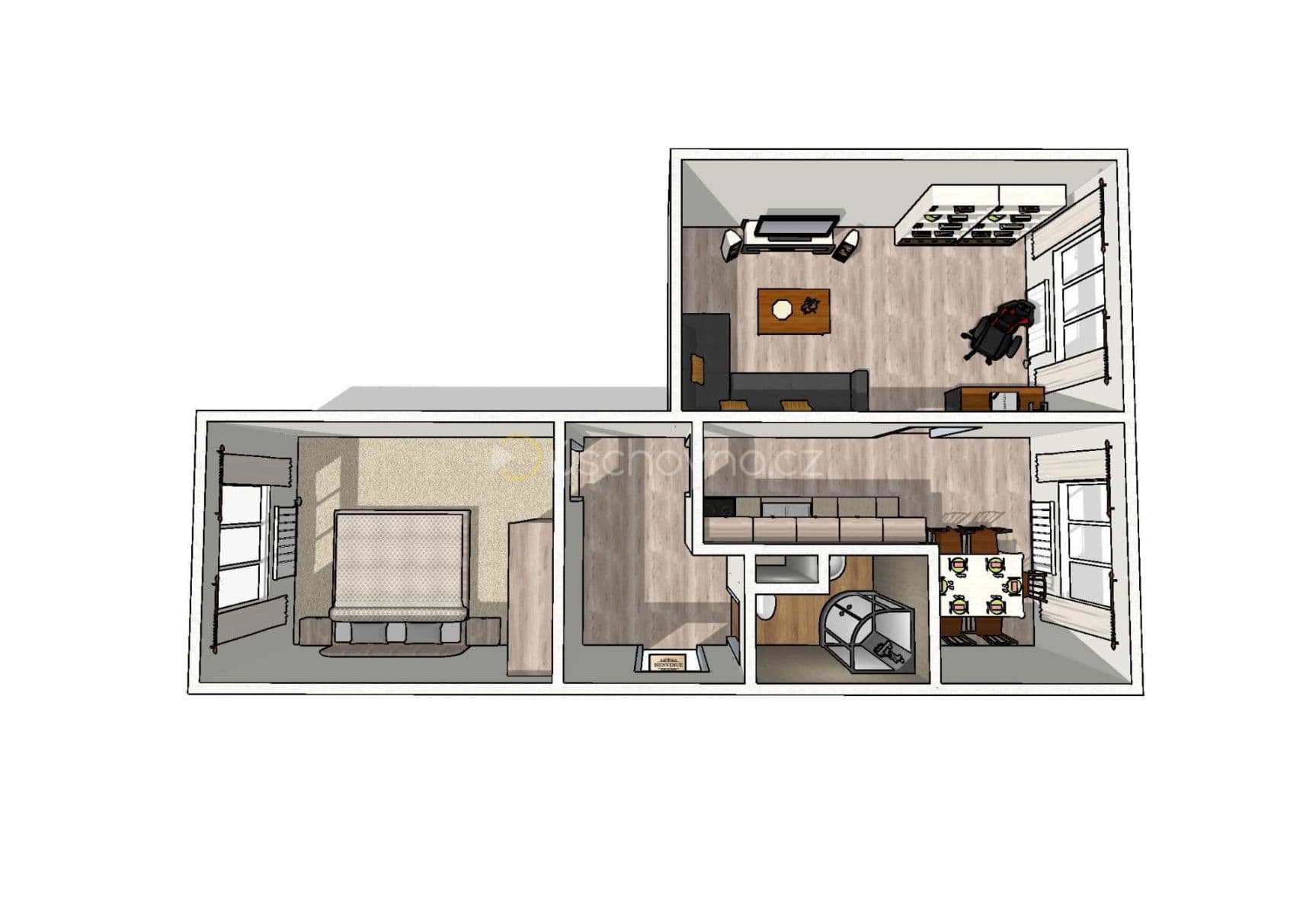 1 bedroom with open-plan kitchen flat for sale, 61 m², Jeronýmova, Jablonec nad Nisou, Liberecký Region 1 bedroom with open-plan kitchen flat for sale, 61 m², Jeronýmova, Jablonec nad Nisou, Liberecký Region