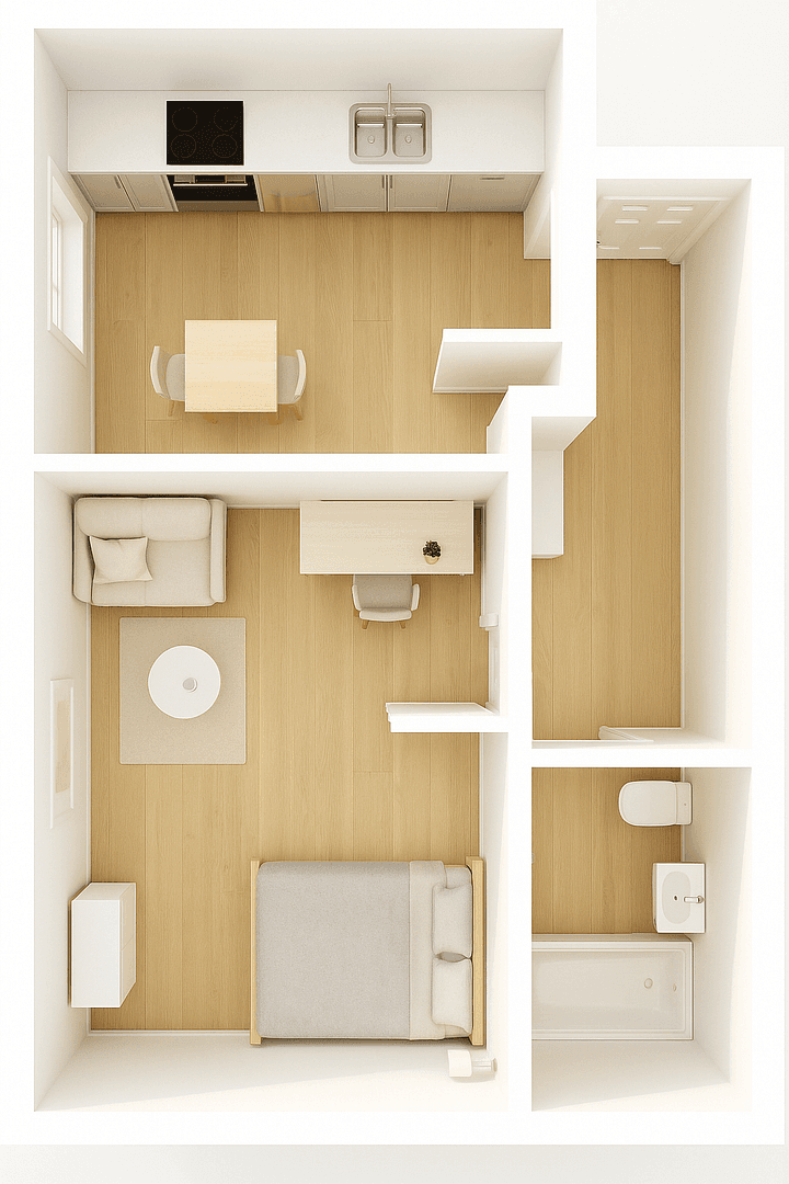 Studio flat for sale, 41 m², Hilzingen, Baden-Württemberg Studio flat for sale, 41 m², Hilzingen, Baden-Württemberg