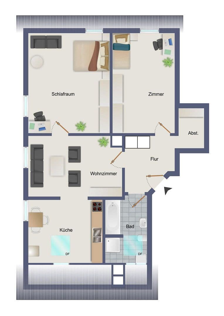 3 bedroom flat to rent, 70 m², Neckarstr. 150, Stuttgart, Baden-Württemberg 3 bedroom flat to rent, 70 m², Neckarstr. 150, Stuttgart, Baden-Württemberg