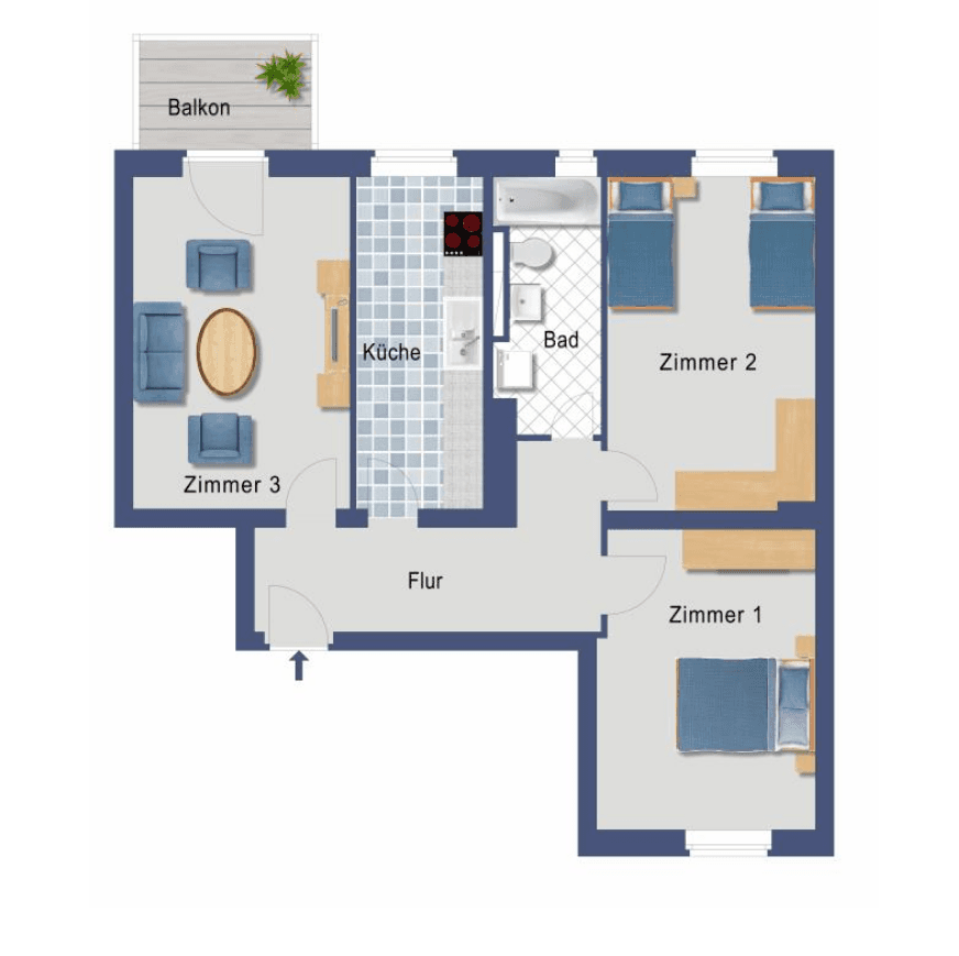 1 bedroom flat to rent, 16 m², Gehsener Straße 33, Berlin Köpenick, Berlin 1 bedroom flat to rent, 16 m², Gehsener Straße 33, Berlin Köpenick, Berlin