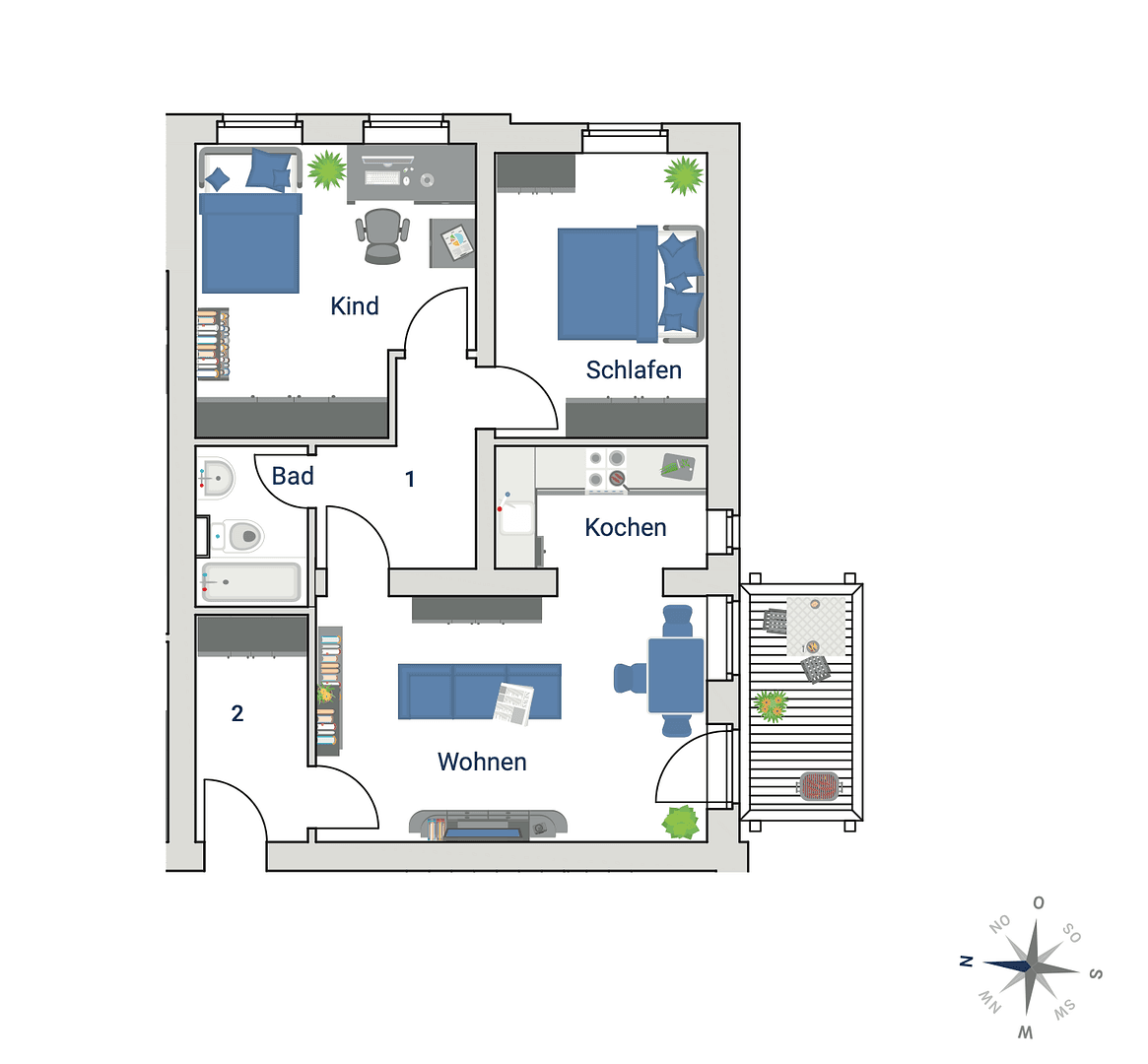 3 bedroom flat to rent, 70 m², Thamsbrücker Str. 50 b, Bad Langensalza, Thuringia 3 bedroom flat to rent, 70 m², Thamsbrücker Str. 50 b, Bad Langensalza, Thuringia