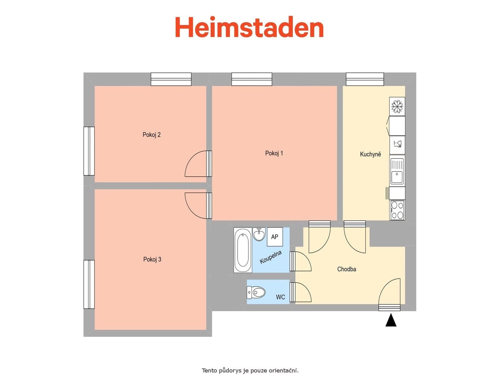 3 bedroom flat to rent, 71 m², U Stromovky, Havířov, Moravskoslezský Region 3 bedroom flat to rent, 71 m², U Stromovky, Havířov, Moravskoslezský Region