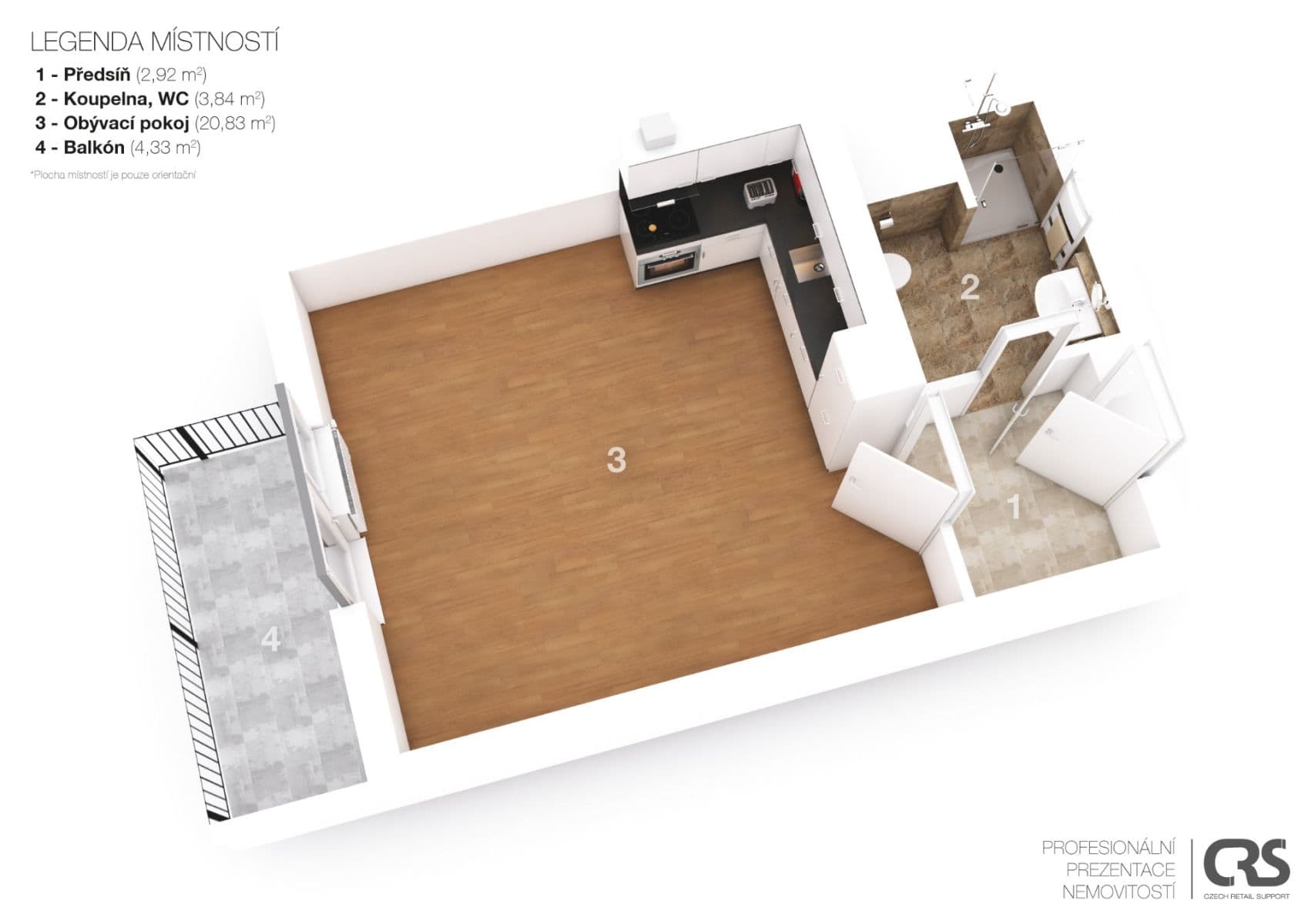 Studio flat to rent, 28 m², Švihovská, Prague, Prague Studio flat to rent, 28 m², Švihovská, Prague, Prague