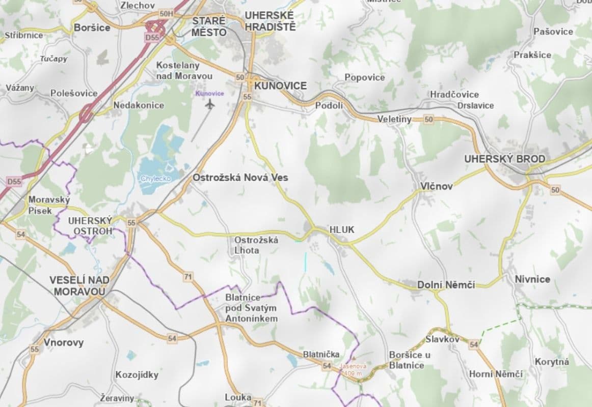 plot for sale, 2,198 m², Hluk, Zlínský Region plot for sale, 2,198 m², Hluk, Zlínský Region