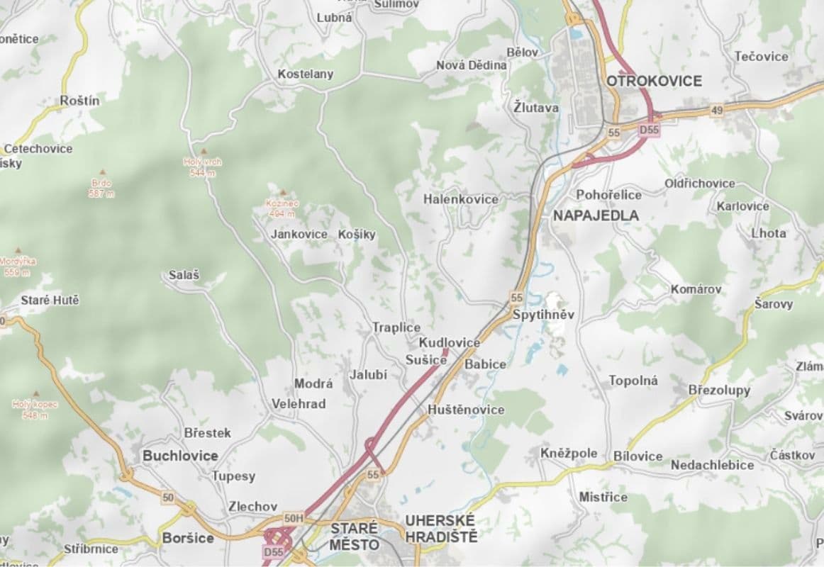 plot for sale, 4,399 m², Košíky, Zlínský Region plot for sale, 4,399 m², Košíky, Zlínský Region