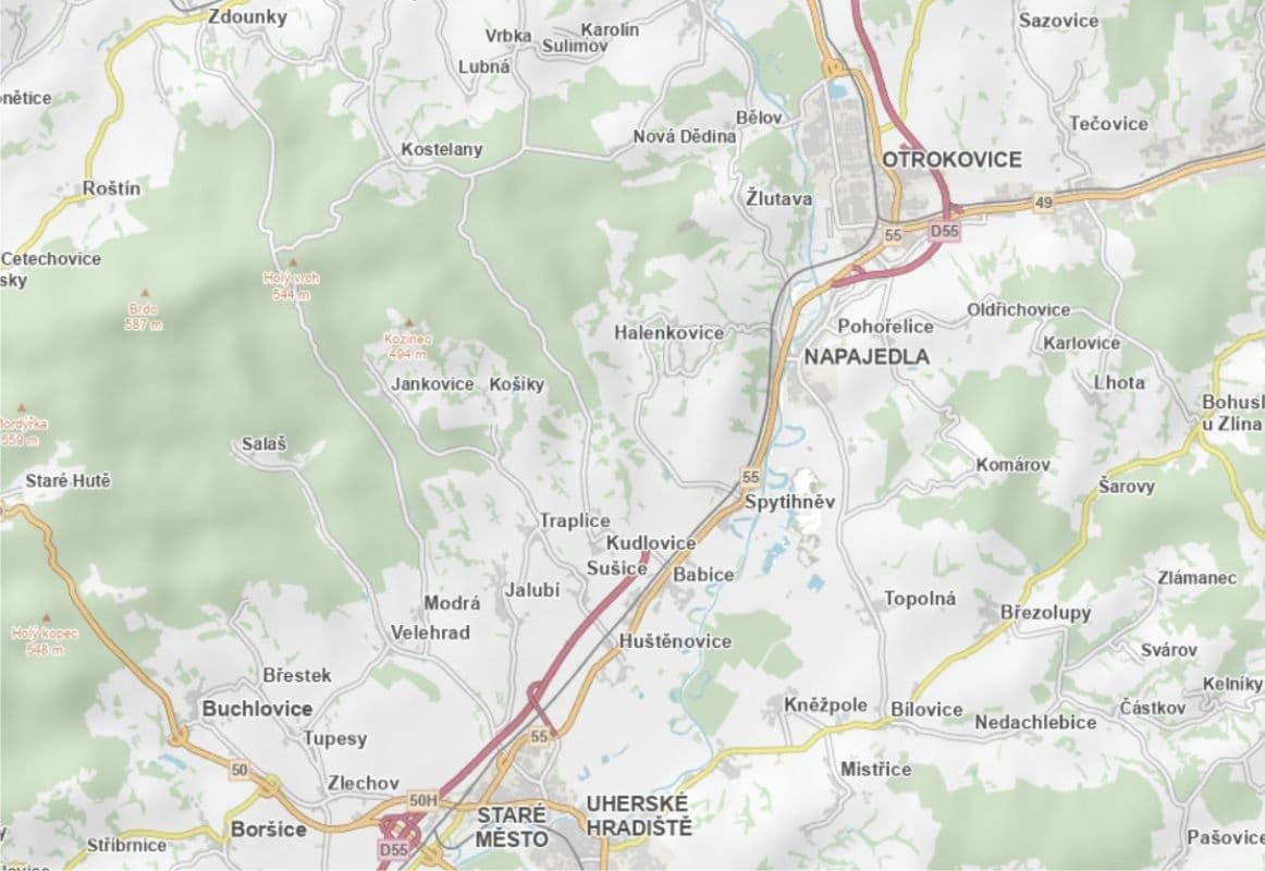 plot for sale, 6,333 m², Košíky, Zlínský Region plot for sale, 6,333 m², Košíky, Zlínský Region