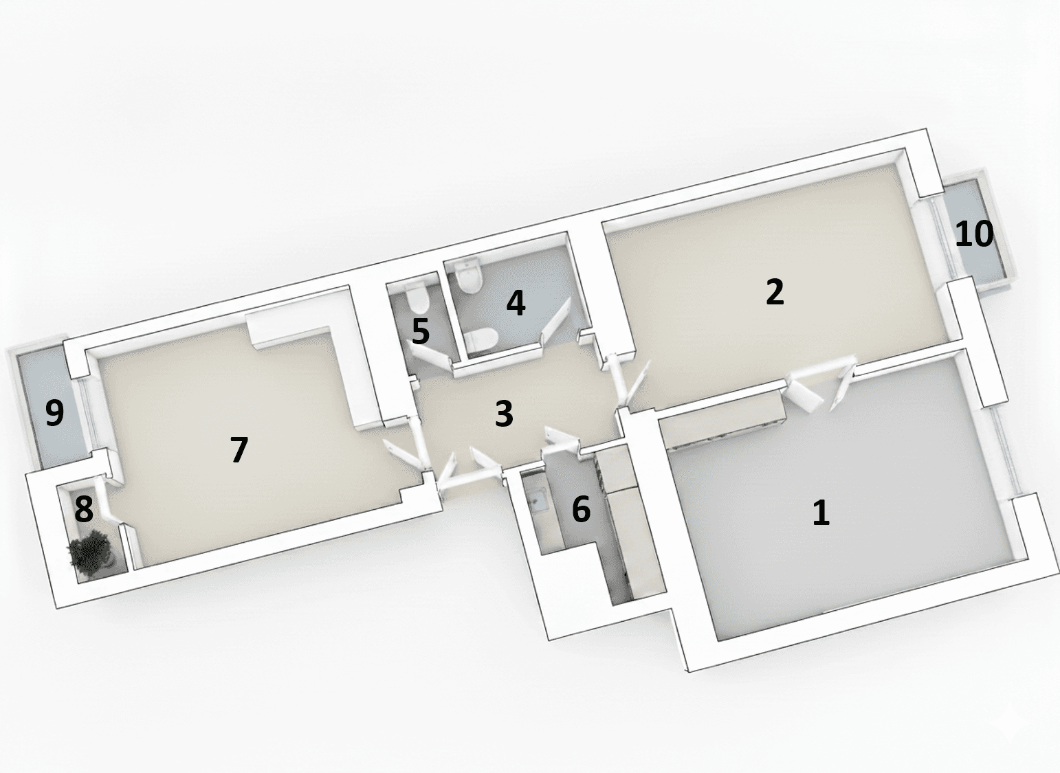 2 bedroom flat to rent, 83 m², Drahobejlova, Prague, Prague 2 bedroom flat to rent, 83 m², Drahobejlova, Prague, Prague