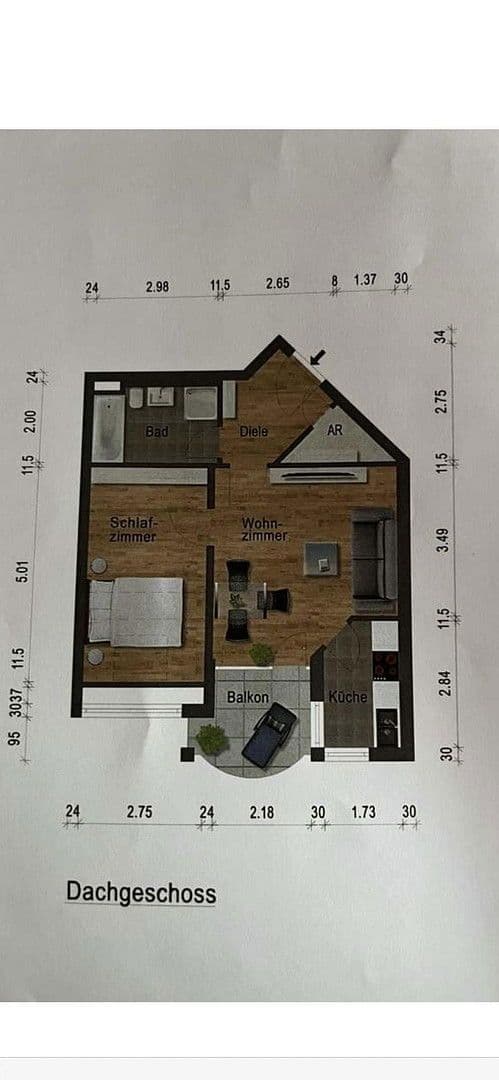 2 bedroom flat to rent, 50 m², Sandhausen, Baden-Württemberg 2 bedroom flat to rent, 50 m², Sandhausen, Baden-Württemberg