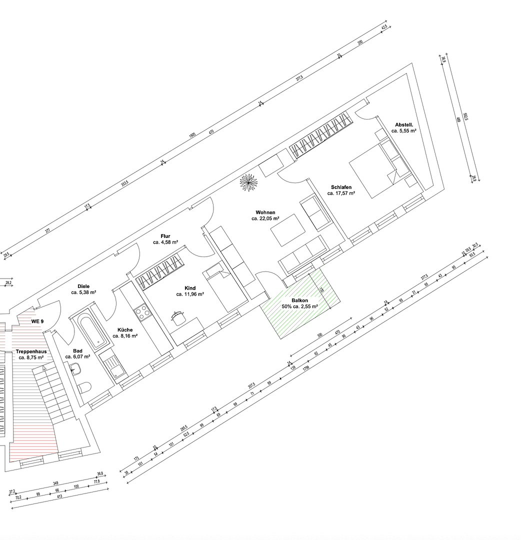 3 bedroom flat to rent, 84 m², Leipziger Straße 19, Schkeuditz, Saxony 3 bedroom flat to rent, 84 m², Leipziger Straße 19, Schkeuditz, Saxony