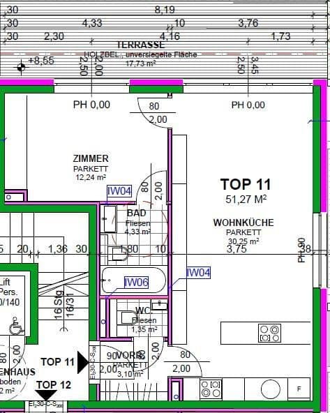 2 bedroom flat to rent, 52 m², Heiligenstädter Straße 395a, Wien, Vienna 2 bedroom flat to rent, 52 m², Heiligenstädter Straße 395a, Wien, Vienna