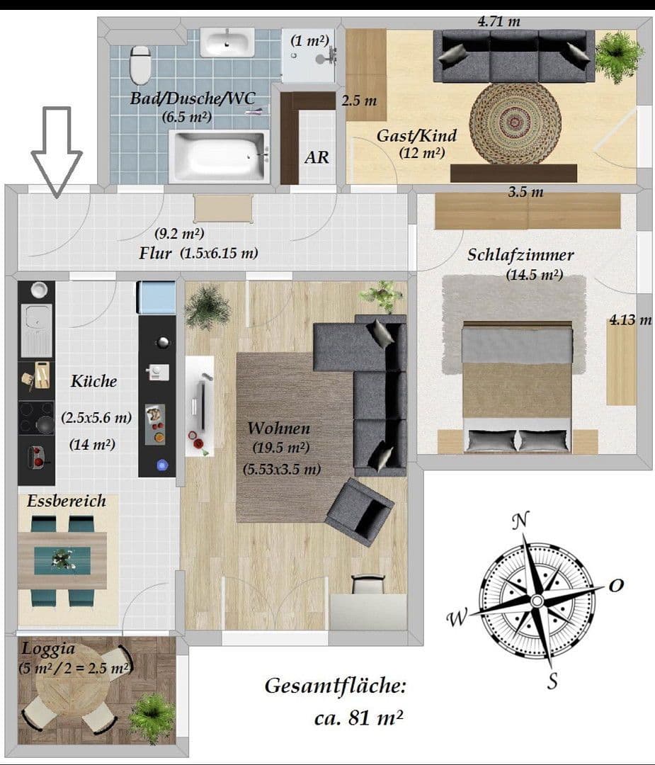 3 bedroom flat for sale, 84 m², Nürnberg, Bavaria 3 bedroom flat for sale, 84 m², Nürnberg, Bavaria