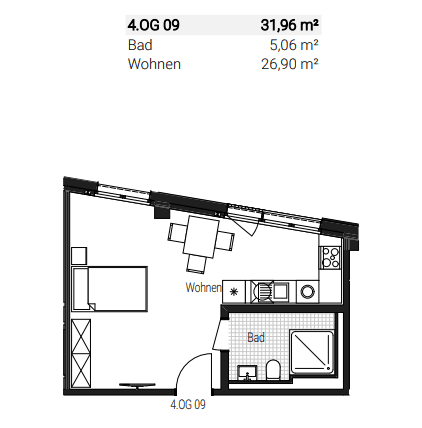 1 bedroom flat to rent, 32 m², Steinbühler Straße 4-6, Nürnberg, Bavaria 1 bedroom flat to rent, 32 m², Steinbühler Straße 4-6, Nürnberg, Bavaria