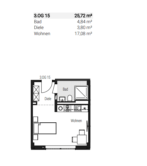 1 bedroom flat to rent, 26 m², Steinbühler Straße 4-6, Nürnberg, Bavaria 1 bedroom flat to rent, 26 m², Steinbühler Straße 4-6, Nürnberg, Bavaria