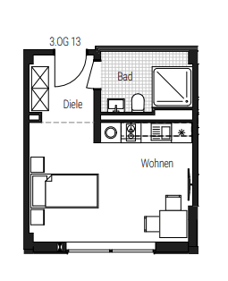 1 bedroom flat to rent, 26 m², Steinbühler Straße 4-6, Nürnberg, Bavaria 1 bedroom flat to rent, 26 m², Steinbühler Straße 4-6, Nürnberg, Bavaria