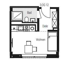 1 bedroom flat to rent, 22 m², Steinbühler Straße 4-6, Nürnberg, Bavaria 1 bedroom flat to rent, 22 m², Steinbühler Straße 4-6, Nürnberg, Bavaria