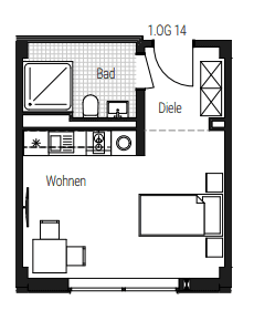 1 bedroom flat to rent, 26 m², Steinbühler Straße 4-6, Nürnberg, Bavaria 1 bedroom flat to rent, 26 m², Steinbühler Straße 4-6, Nürnberg, Bavaria