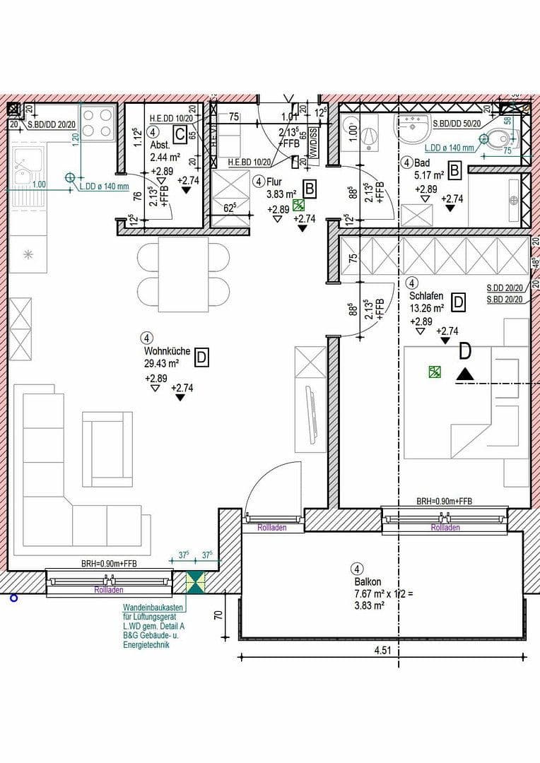 2 bedroom flat to rent, 58 m², Ergoldsbach, Bavaria 2 bedroom flat to rent, 58 m², Ergoldsbach, Bavaria